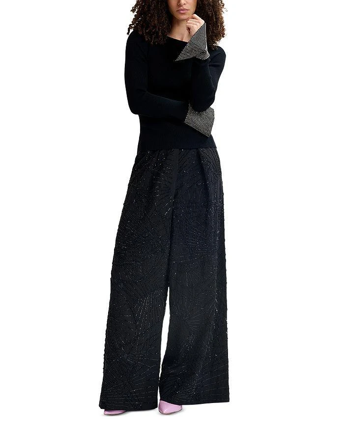 Essentiel Embellished Cuff Top 2