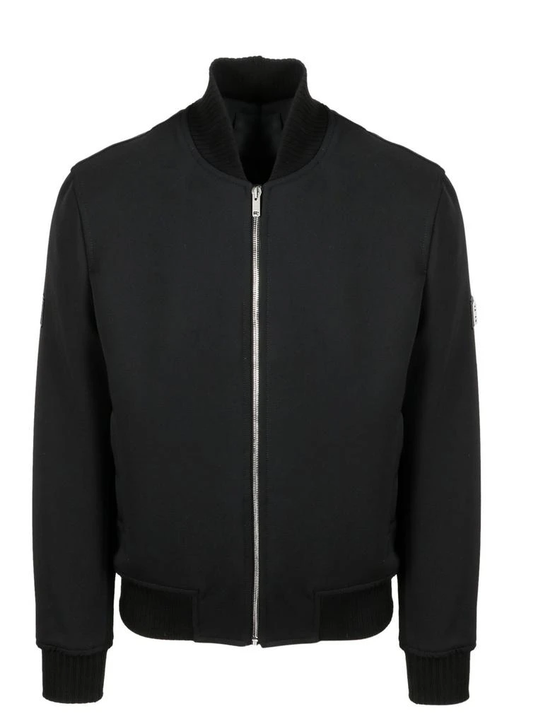 Givenchy Givenchy Logo Patch Zip-Up Bomber Jacket 1