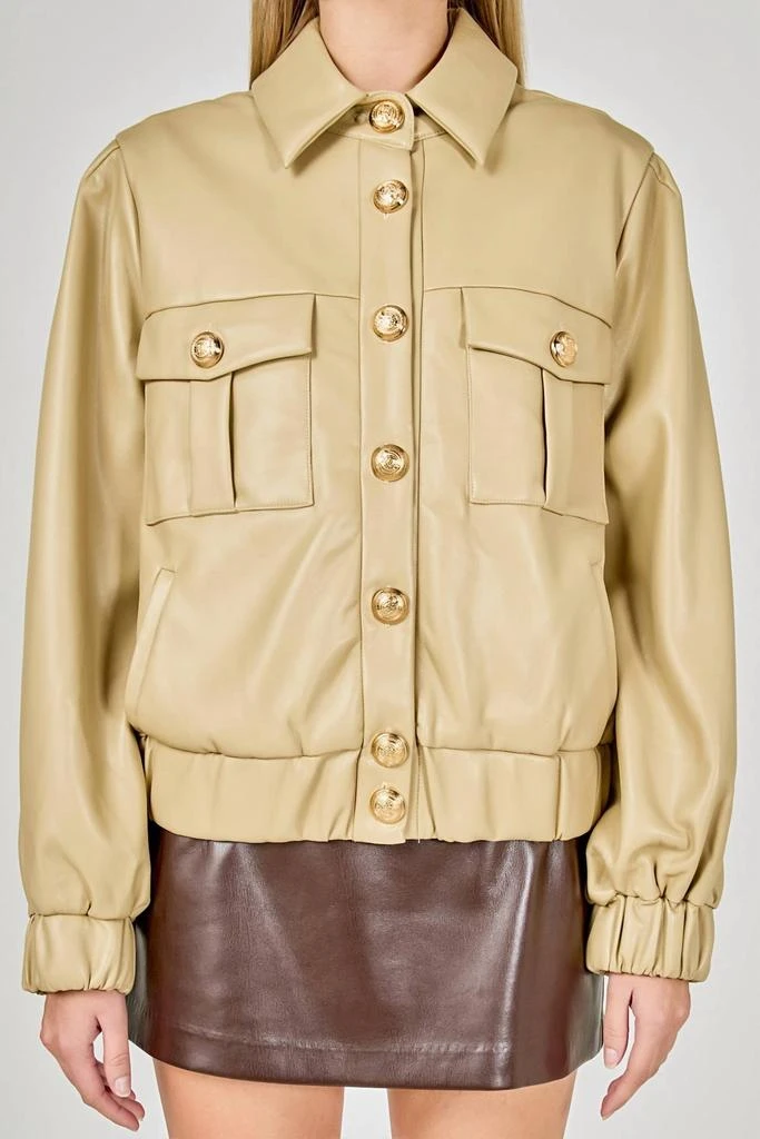 Endless Rose Endless Rose - Faux Leather Buttons Jacket 5