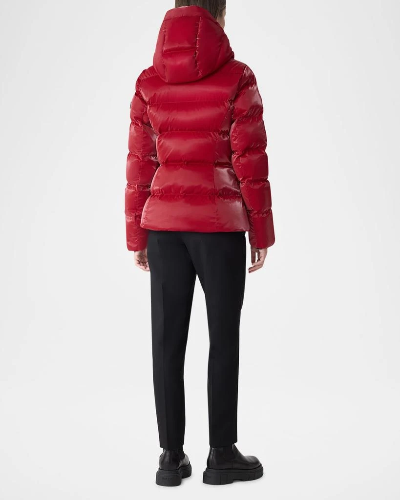 Mackage Madalyn-Glo Glossy Down Jacket with Removable Hood 3