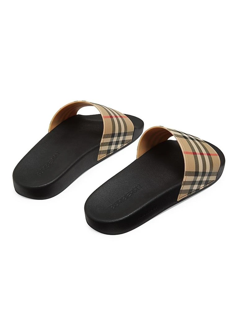 Burberry Furley Check Slide Sandals - Free Shipping  display picture 3
