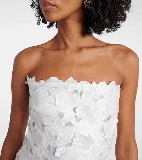 Costarellos Norina satin lace cocktail dress 4