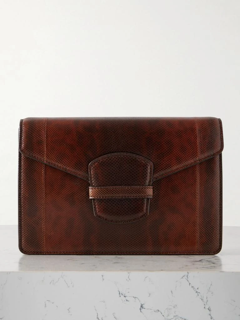 The Row Snakeskin Clutch