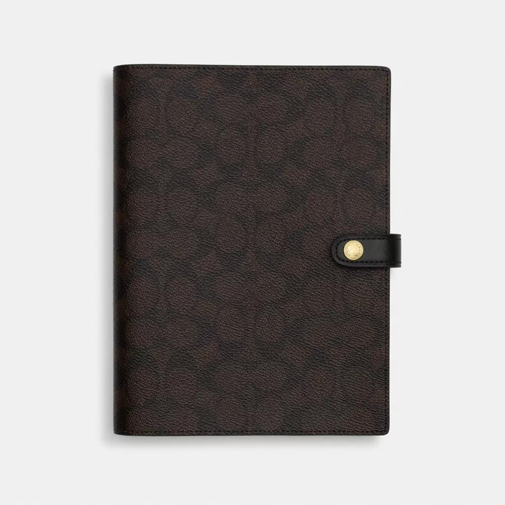 Coach Notebook In Signature Canvas