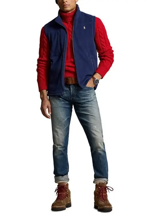 Ralph Lauren Brushed Fleece Full-Zip Vest 3