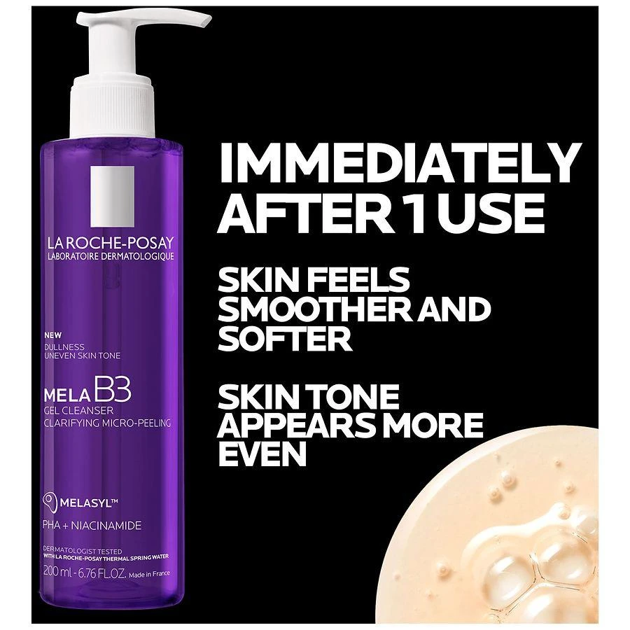 La Roche Posay Mela B3 Dark Spot Corrector Gel Facial Cleanser with Melasyl and Niacinamide 2