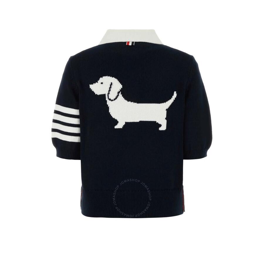 Thom Browne Hector 4-Bar Stripe Polo Shirt