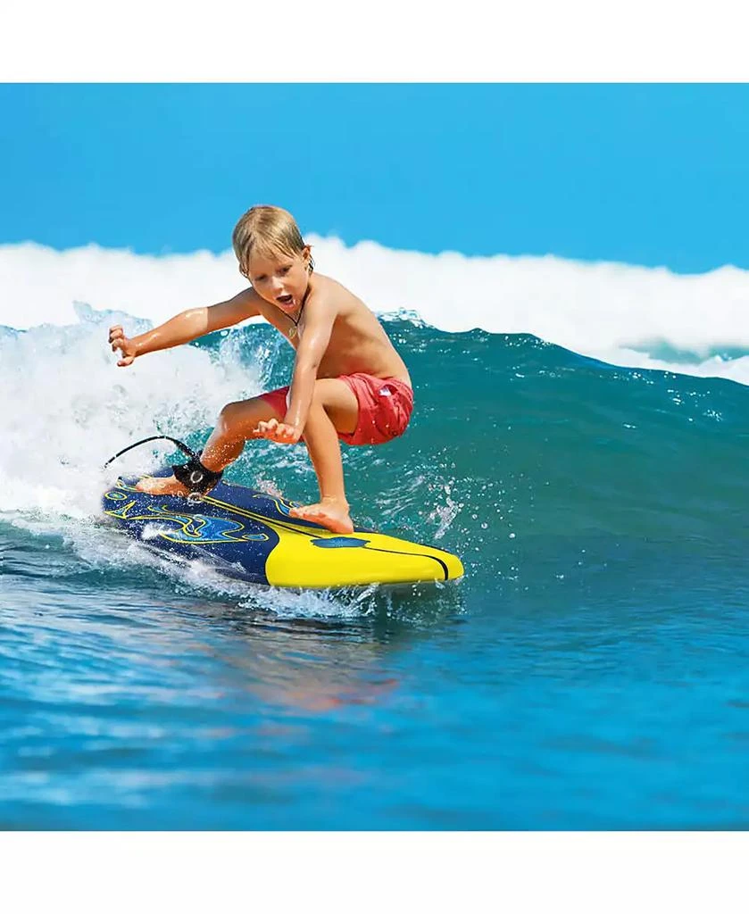 Costway 6
 Surfboard Foamie Body Surfing Board W/3 Fins 
Leash 3