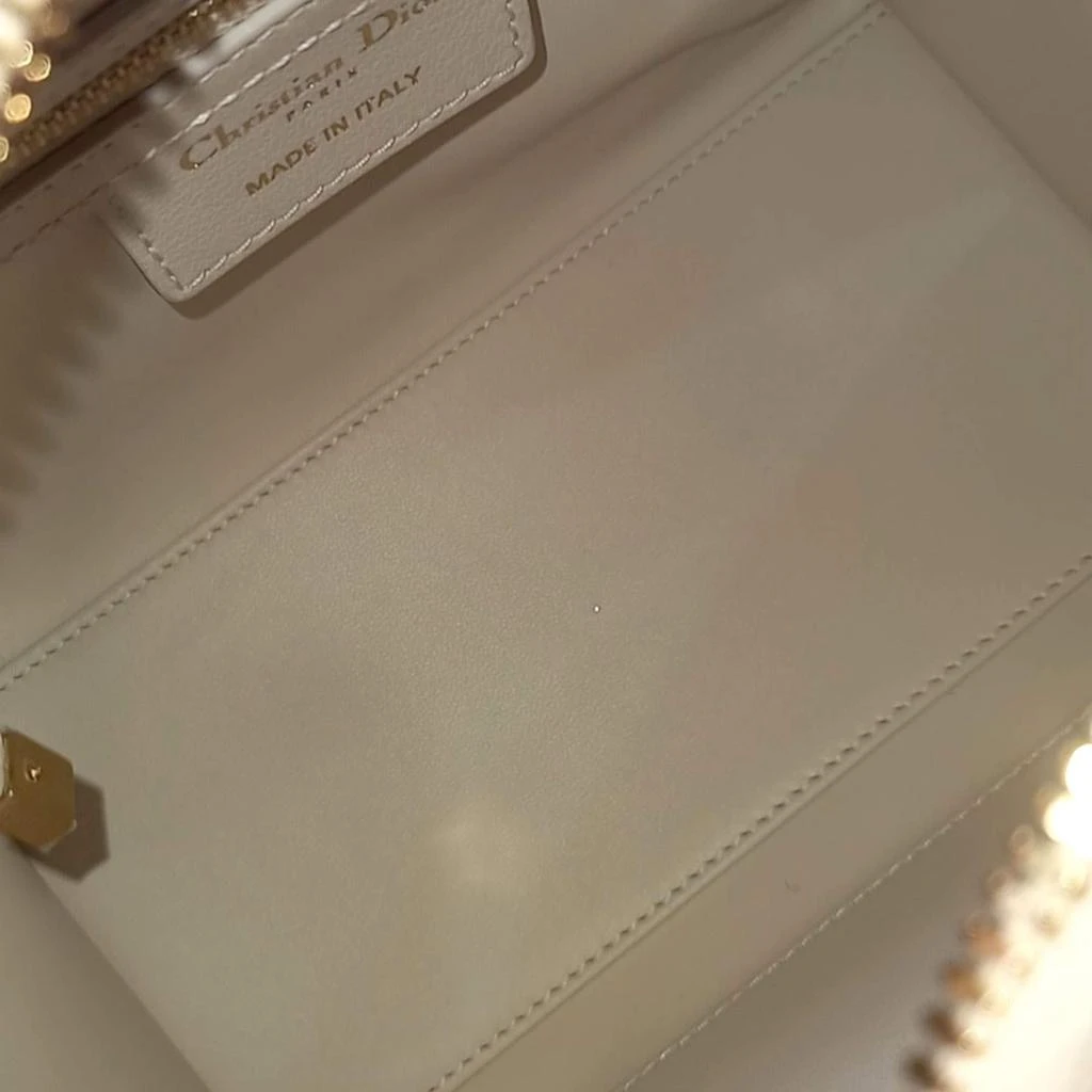 Dior Dior Ivory Leather Groove 20 Shoulder Bag 6