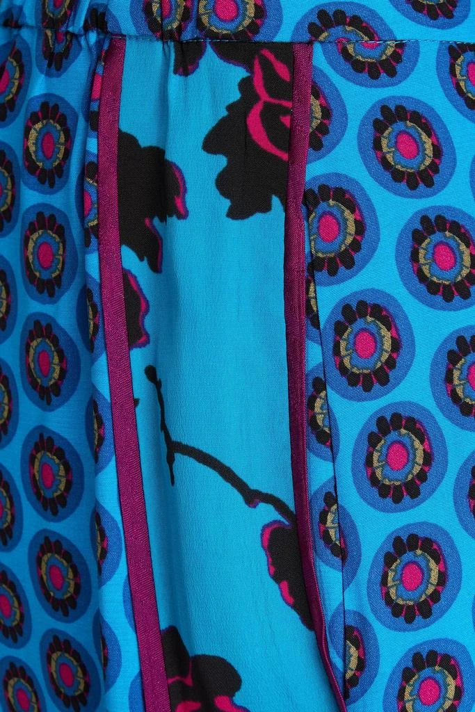 Diane von Furstenberg Sarina printed crepe de chine wide-leg pants 4