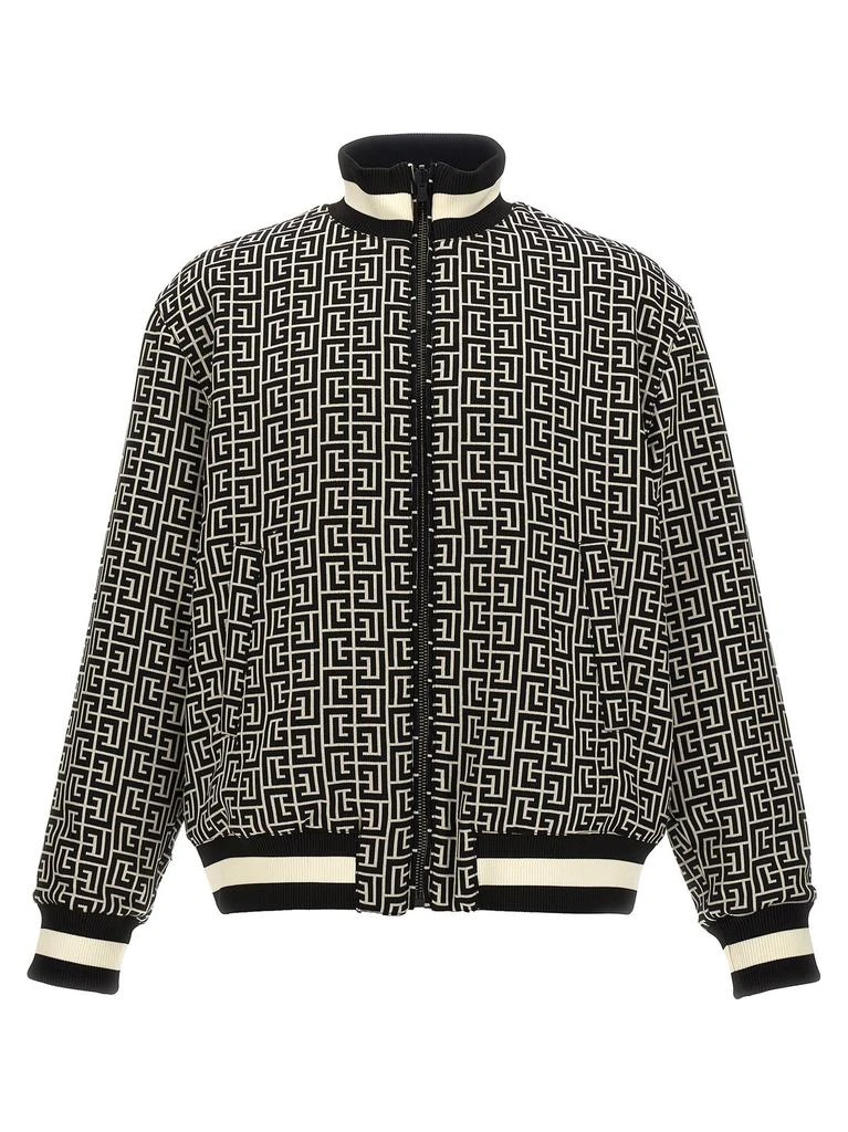 Balmain Balmain Monogram Reversible Bomber Jacket 1