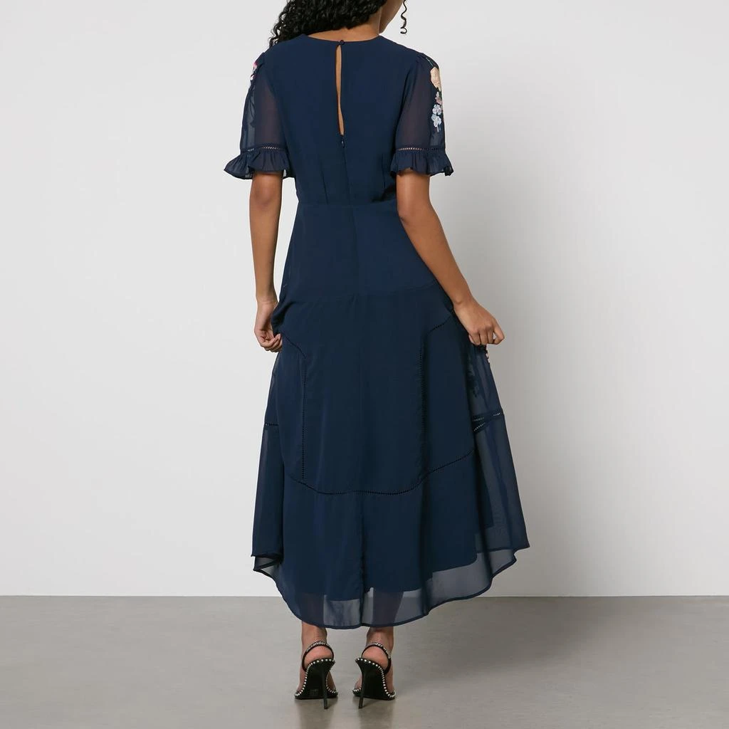 Hope & Ivy Hope & Ivy Clarice Embroidered Chiffon Maxi Dress 2