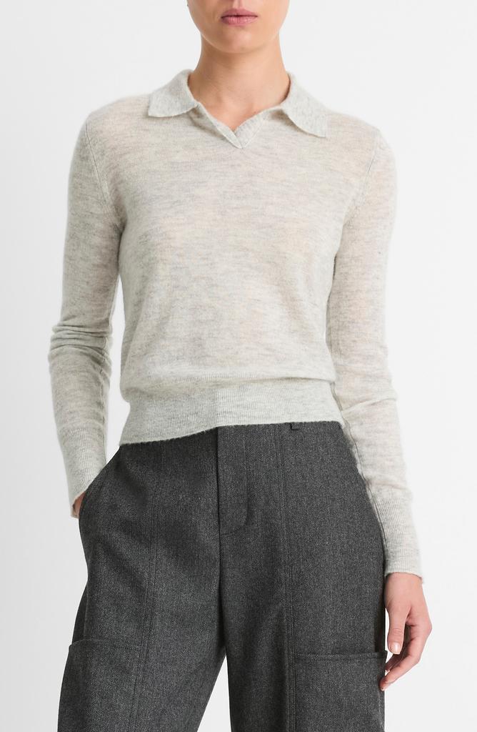 Vince Wool Blend Polo Sweater