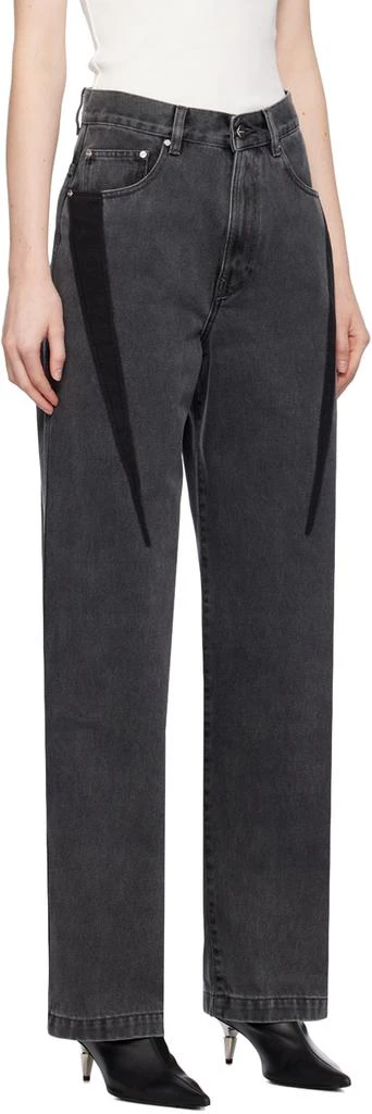 Dion Lee Black Slouchy Darted Jeans 2