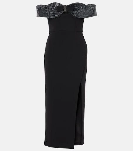 gia beaded shawl dress Pearl Mini Dress - Purple main image 0