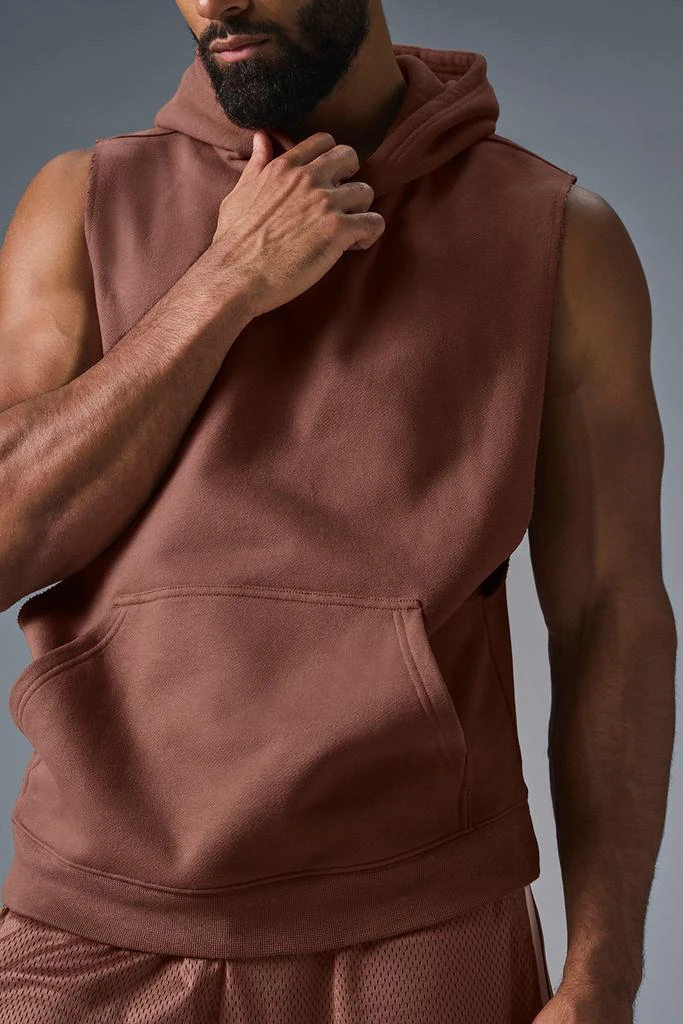 Alo Renown Sleeveless Hoodie - Chestnut 4