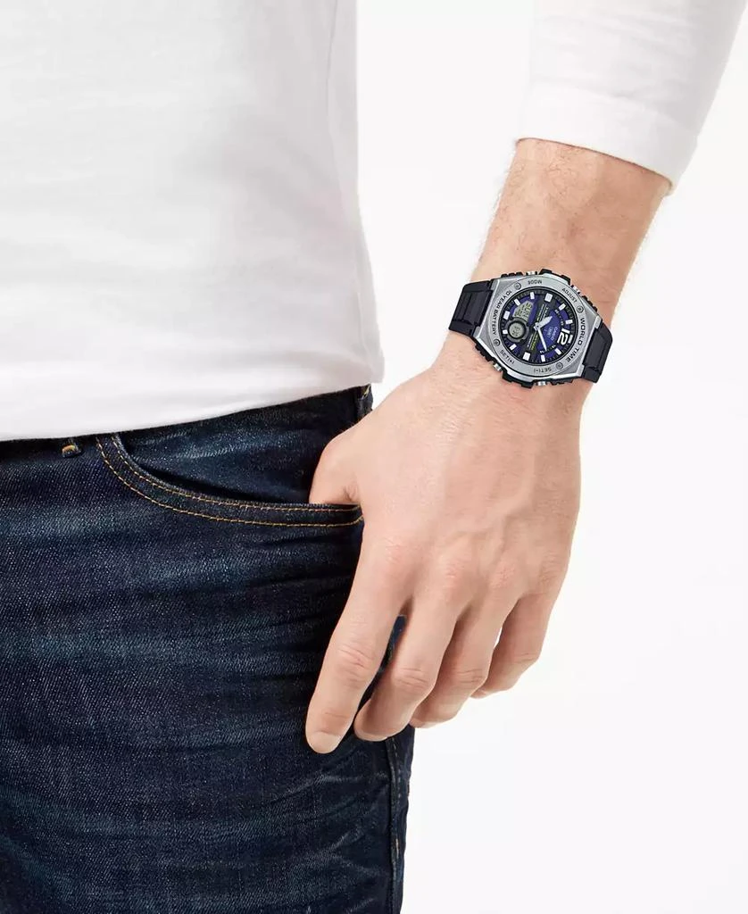 Casio Men's Analog Digital Black Resin Strap Watch 51mm, MWQ100-2AV 2