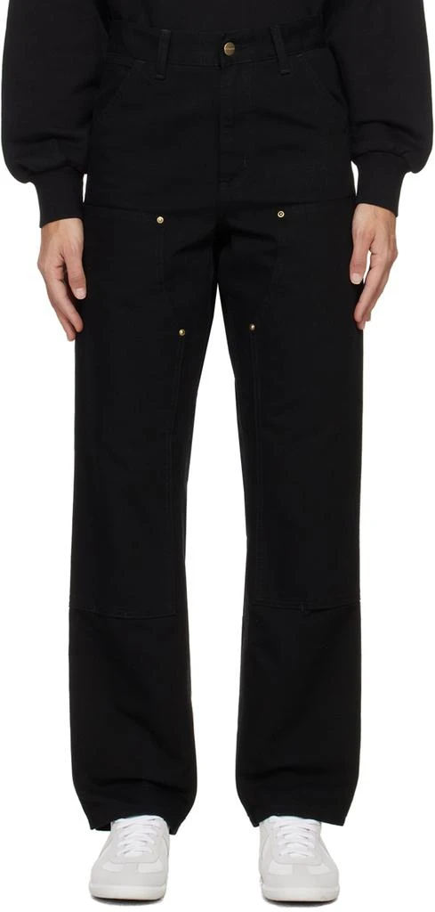 Carhartt WIP Black Double Knee Trousers 1