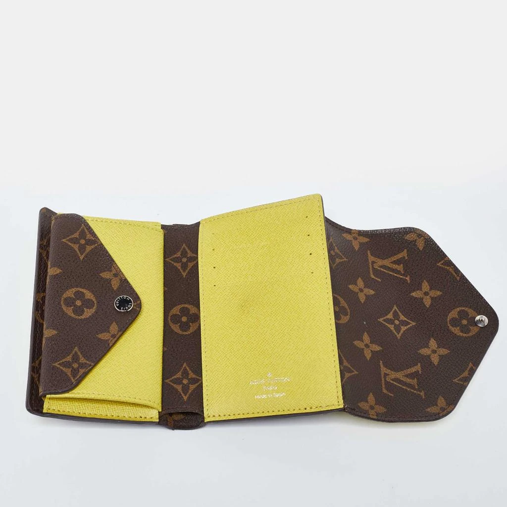 Louis Vuitton Louis Vuitton Yellow Epi Leather and Monogram Canvas Marie-Lou Wallet 3