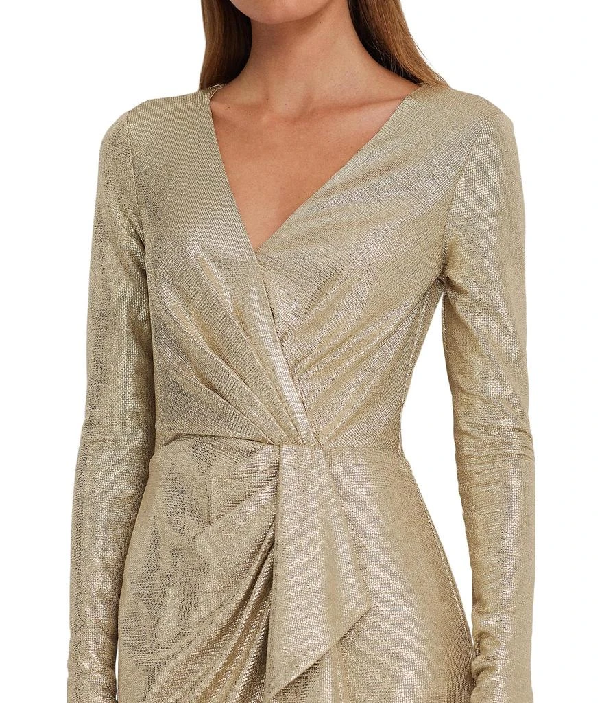 Shop Metallic Knit Surplice Cocktail Dress on Sale at BeyondStyle  Get 59%  Off Metallic Knit Surplice Cocktail Dress with Limited-Time Flash Deals,  Exclusive Discounts, and Special Offers. Enjoy Unbeatable Savings on