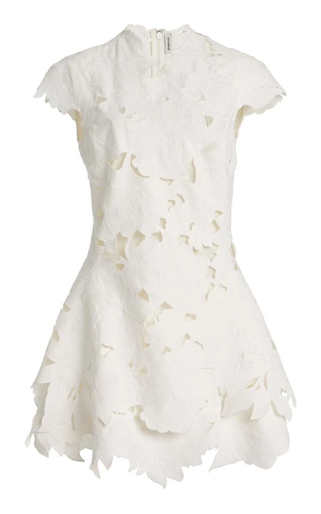 SIMKHAI Women's Holloway Embroidered Mini Dress in White, Lace, Size 2