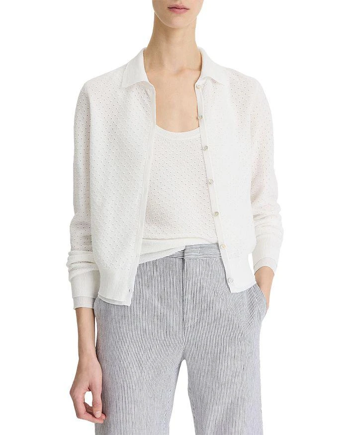 Vince Collared Cardigan Sweater