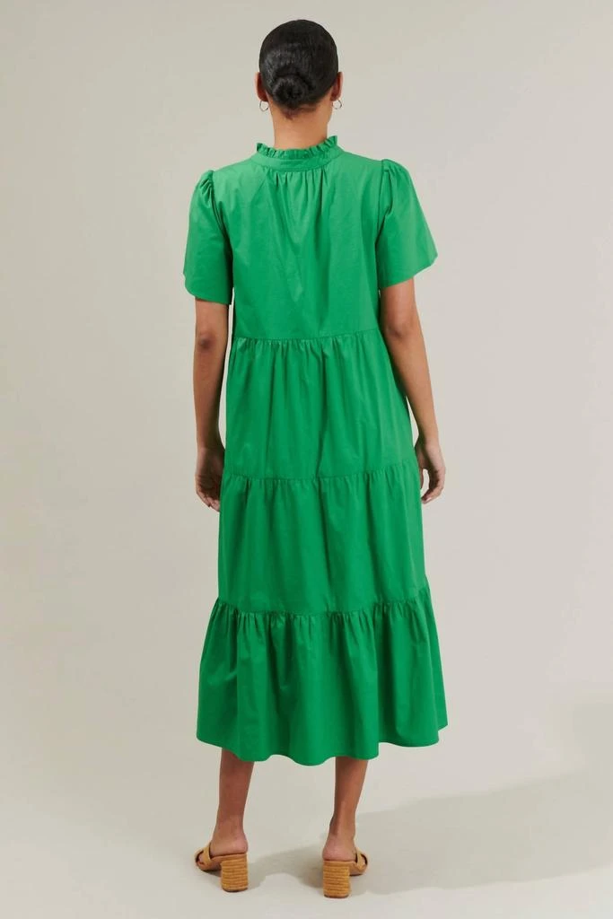 Amayah Tiered Midi Dress In Kelly Green  On Sale Now with Up to 43% Off |  Discover Exclusive Deals & Savings at BeyondStyle  Authentic Sugarlips  dresses|women|clothing with Limited-Time Discounts, Free