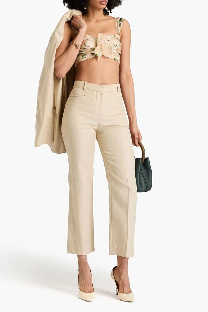 Zimmermann Floral-print linen and silk-blend bra top 2