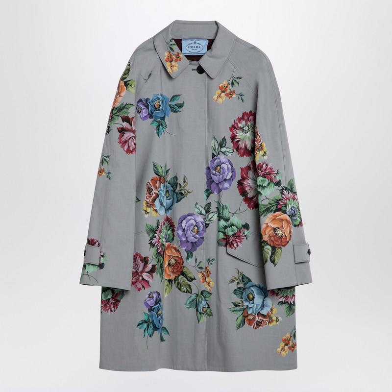 【プラダ・PRADA】Printed cotton single-breasted coat Prada Printed Cotton Single-Breasted Coat - Coats - Compare