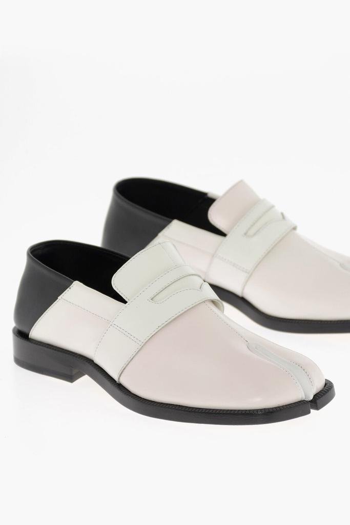 MAISON MARGIELA Maison Margiela MM22 Two Tone Leather Tabi Loafers
