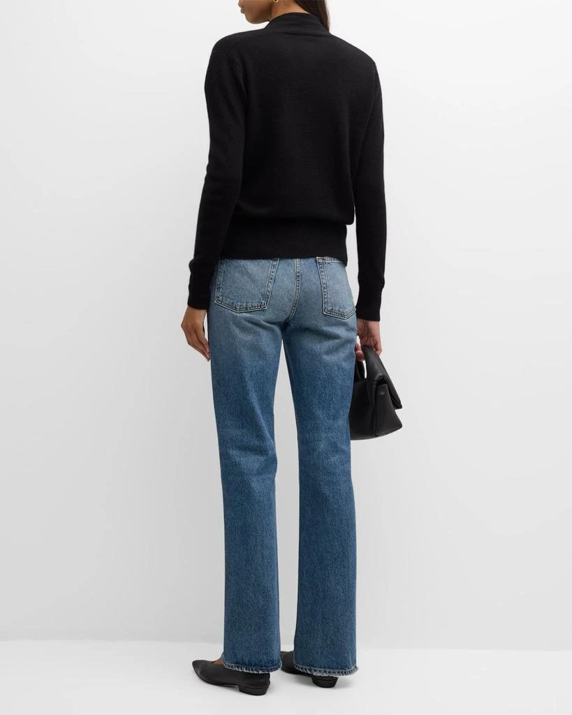 Neiman Marcus Cashmere Faux Wrap Sweater 6
