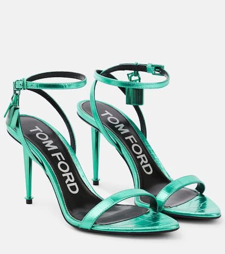 Tom Ford Padlock leather sandals 1