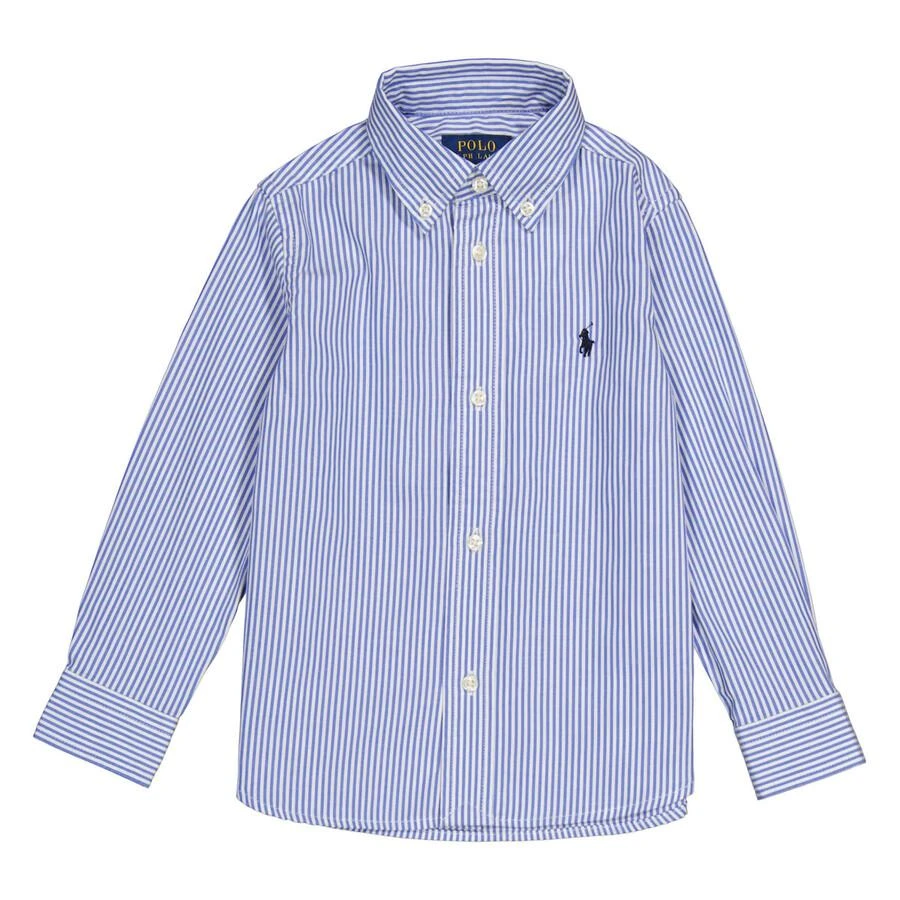 Ralph Lauren Kids Striped Long-Sleeved Oxford Shirt
