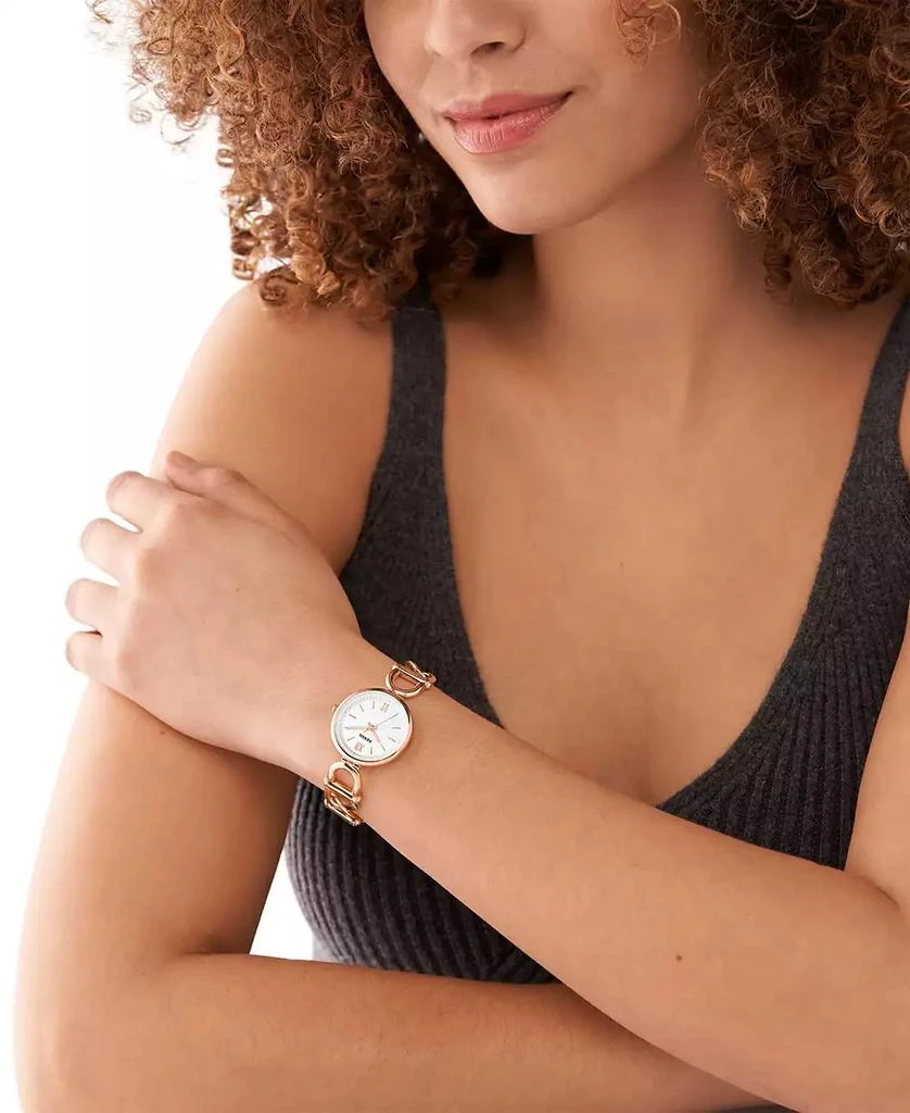 Fossil Women's Carlie Three-Hand Rose Gold-Tone Stainless Steel Watch, 30mm 4