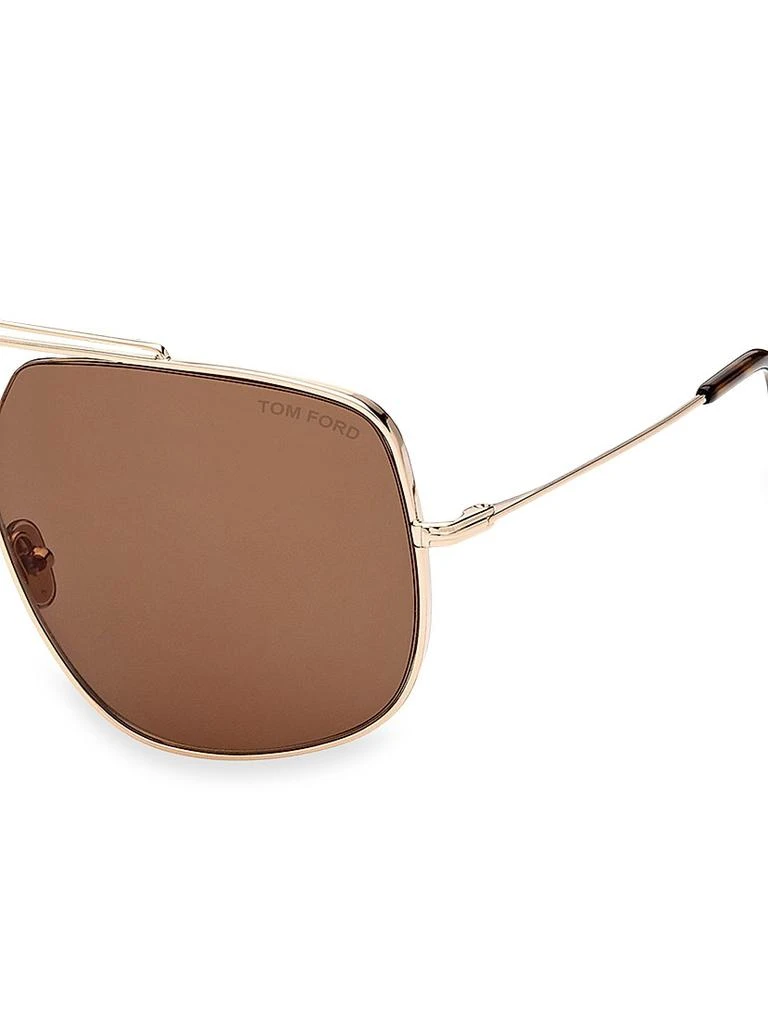 Tom Ford Liam 61MM Square Metal Sunglasses 3