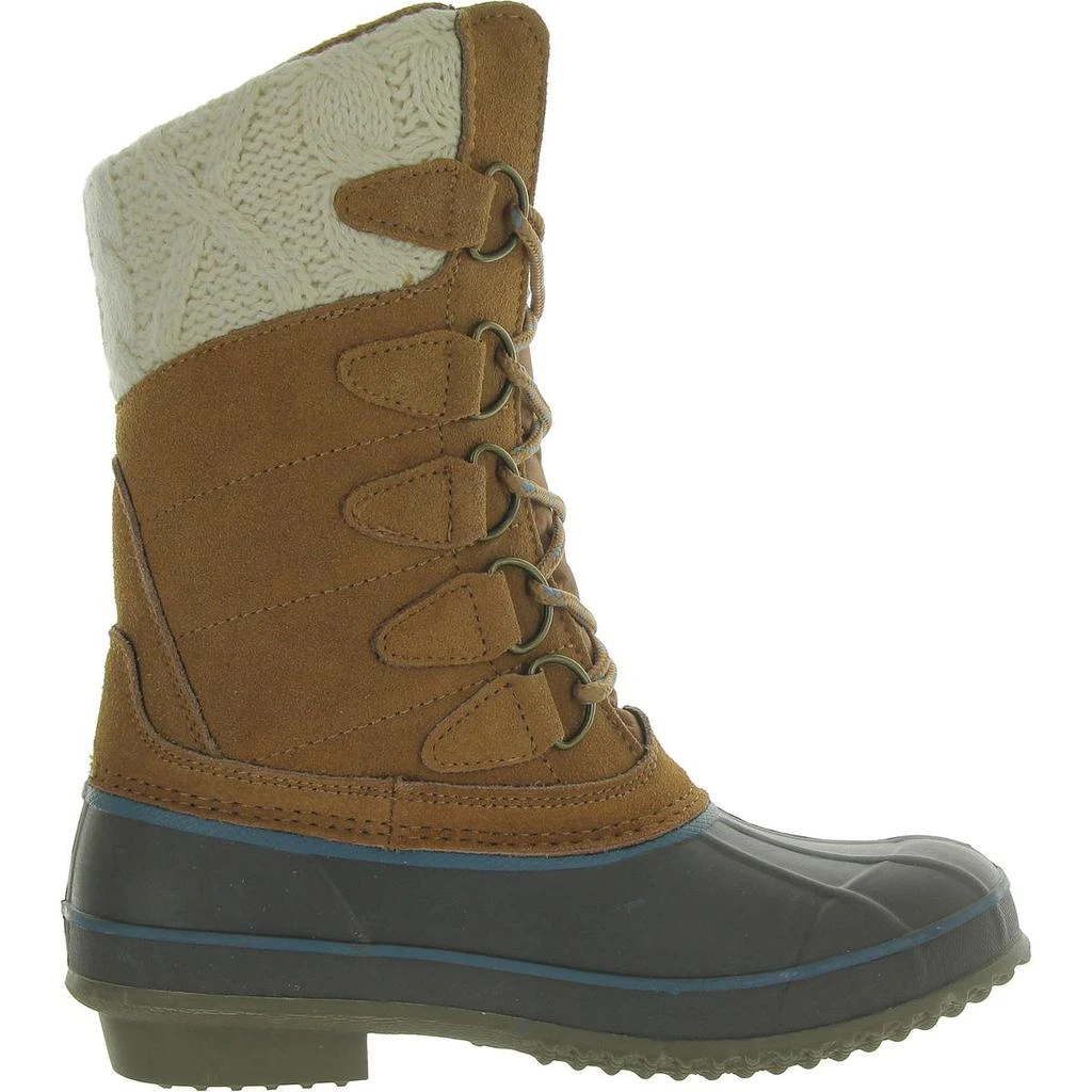 Khombu COZY Womens Leather Lugged Sole Winter & Snow Boots 2