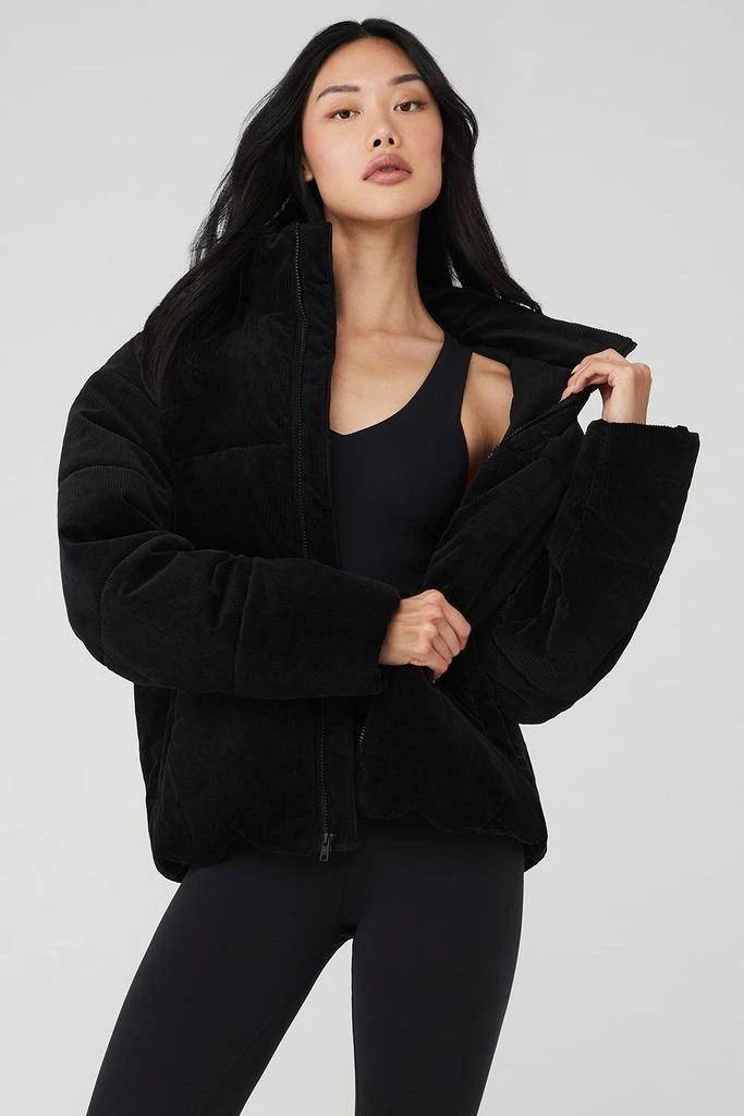 Alo Corduroy Stage Puffer - Black 1