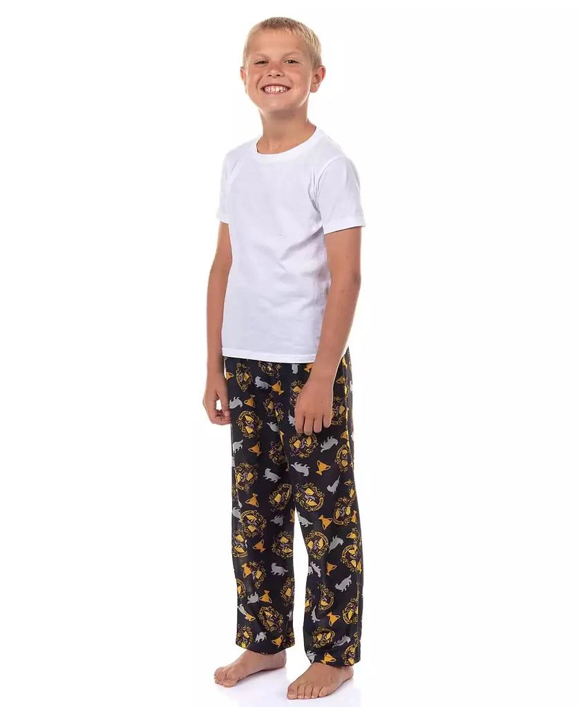 Harry Potter Boys Pajamas House Crest Logo Lounge Sleep Pajama Pants - Gryffindor Hufflepuff Ravenclaw Slytherin 2
