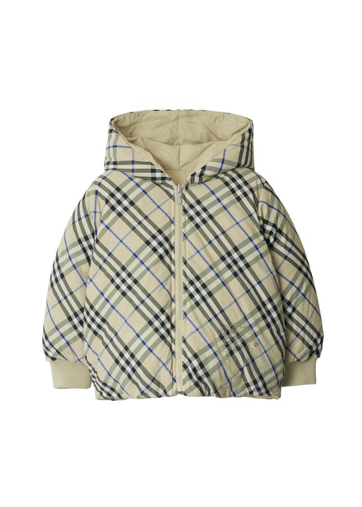 BURBERRY アウター Check Wool Mohair Blend Jacket in Sand beige - Men | Burberry