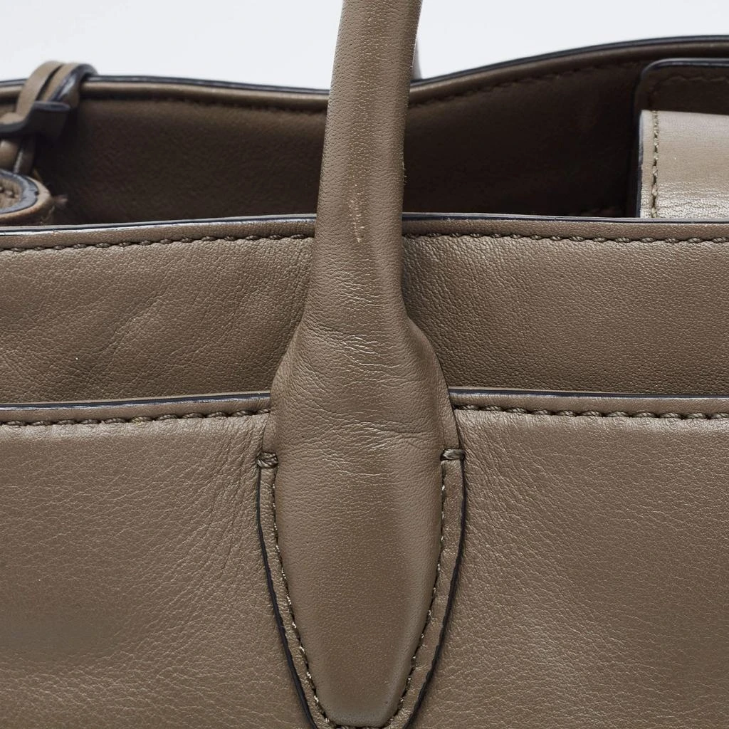 Diane von Furstenberg Diane Von Furstenberg Grey Leather Large 440 Gallery Secret Envelope Tote 5