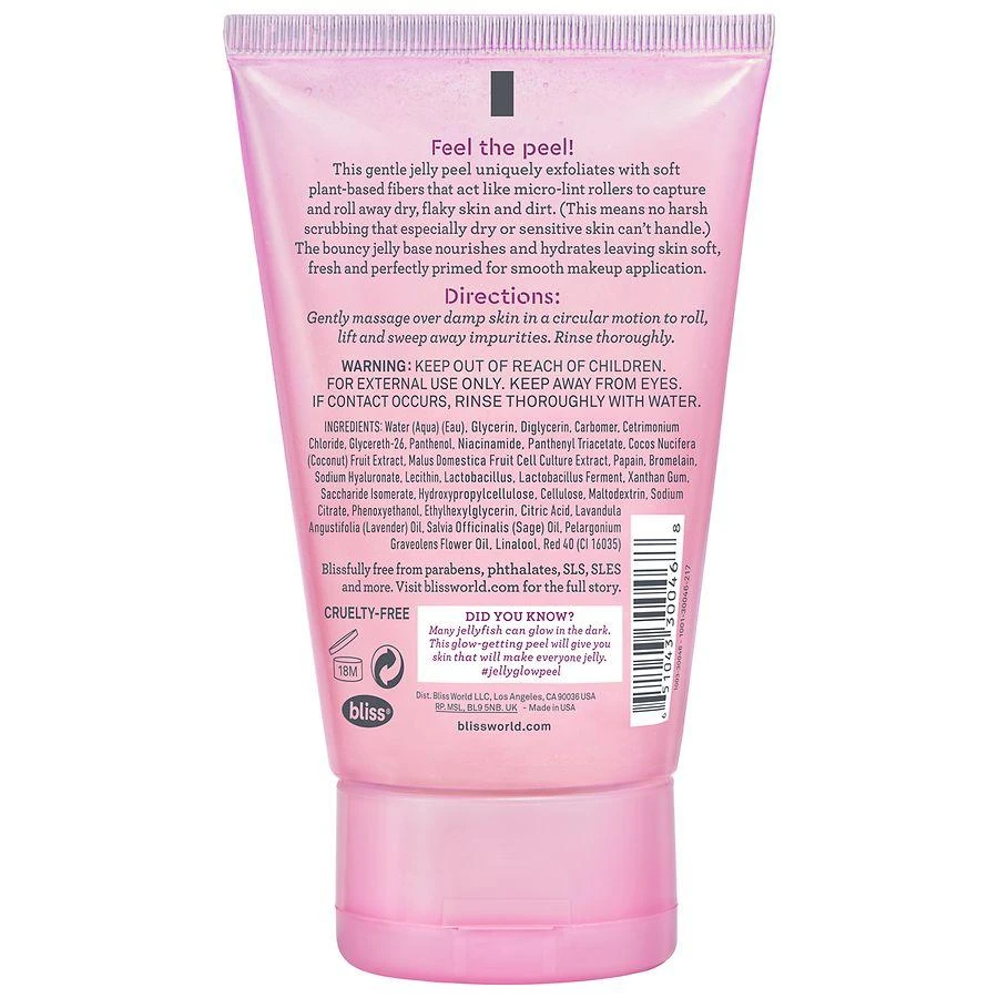 Bliss Jelly Glow Peel Exfoliator Geranium 2