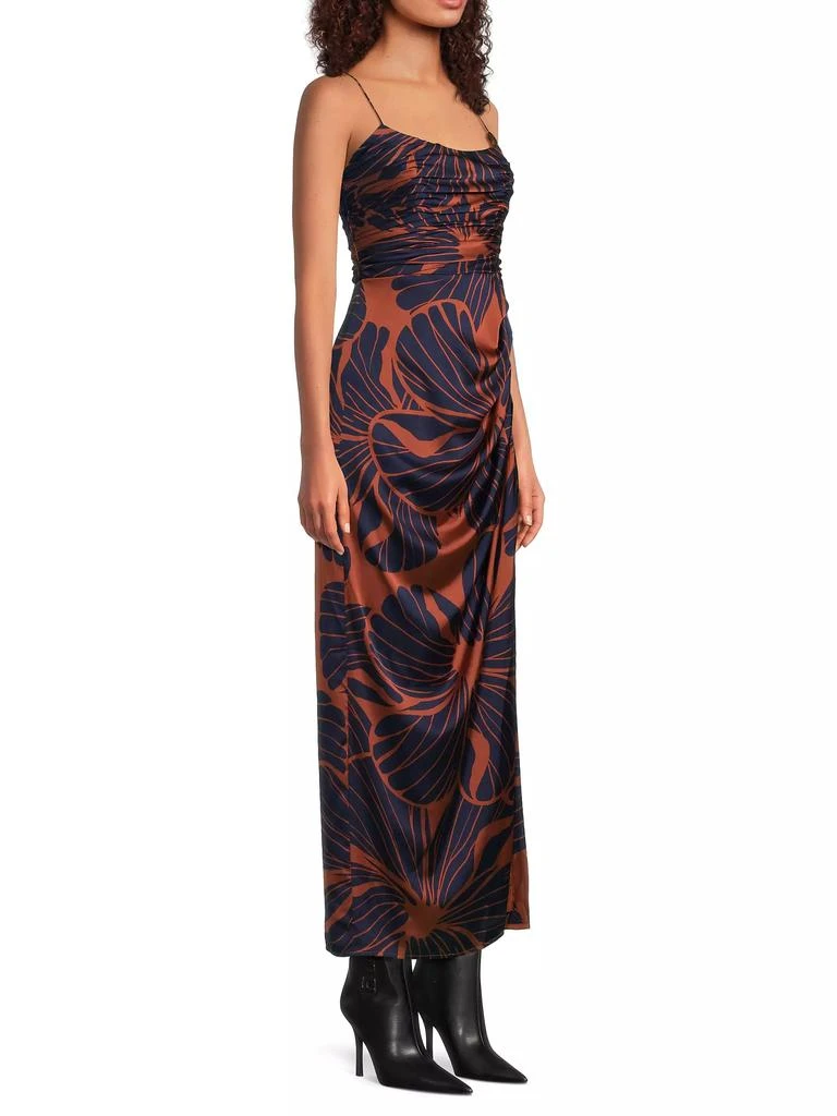 Hutch Luxe Floral Satin Maxi Dress 4