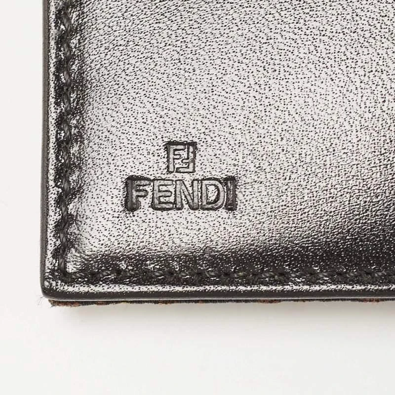Fendi Fendi Black/Tobacco Zucca Canvas Bifold Wallet 10