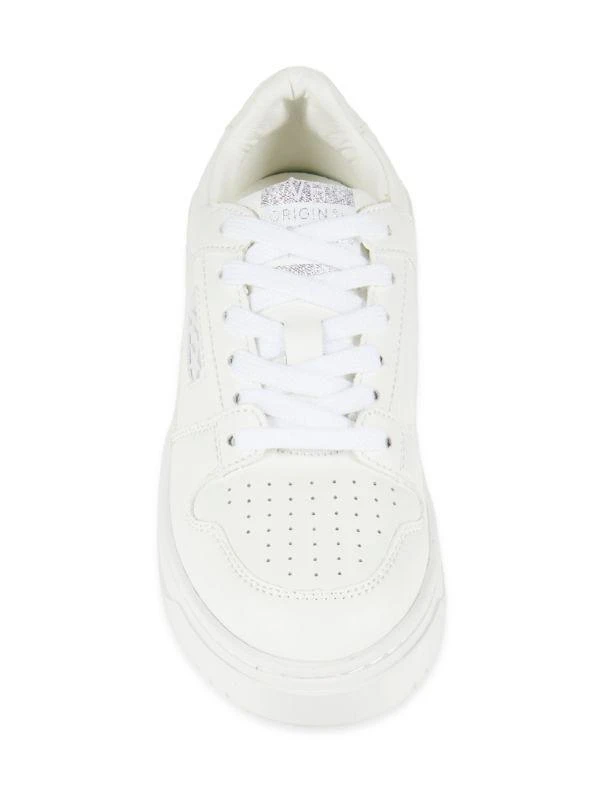 Vintage Havana Kendra Perforated Leather Low Top Sneakers 5