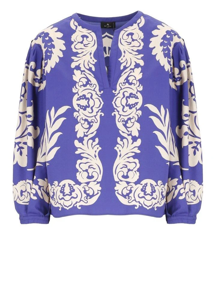 ETRO Etro V-Neck Printed Blouse 1