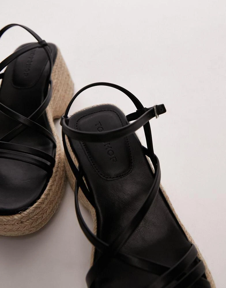 Topshop Topshop Jess espadrille wedge in black 3