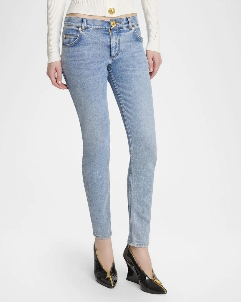 Balmain Low-Rise Skinny Jeans 4