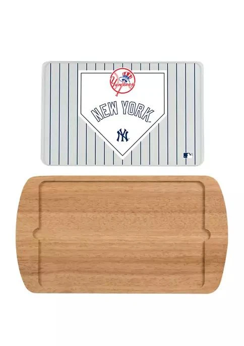 Toscana MLB New York Yankees Billboard Glass Top Serving Tray 2