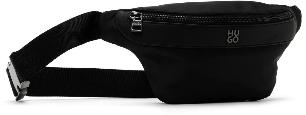 Hugo Boss Black Stacked-Logo Twill Belt Bag 2