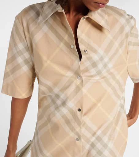 Burberry Burberry Check cotton shirt dress 4